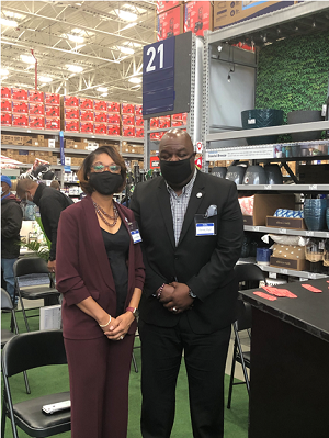 Councilwoman Barron Attends the Lowes Grand Re-opening